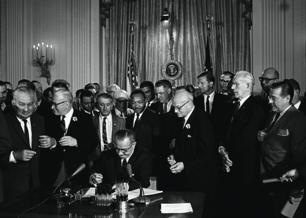 1964: Law enforces civil rights